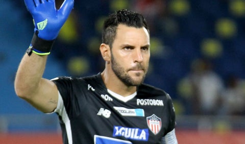 Sebastián Viera durante su etapa como arquero de Junior