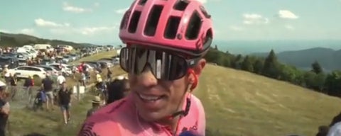 Rigoberto Urán en la eapa 20 del Tour de Francia