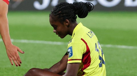 Linda Caicedo en el partido ante Marruecos en el mundial femenino