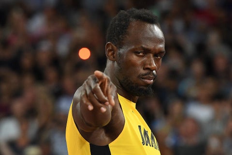 Usain Bolt en una de sus últimas carreras disputadas