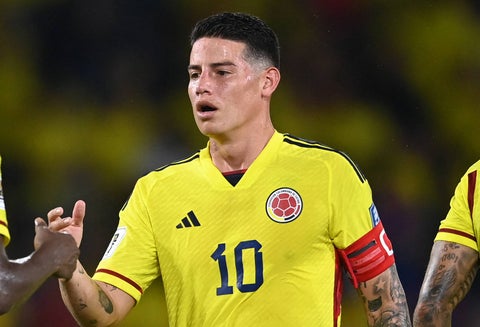 James fue suplente en el arranque de las Eliminatorias al mundial de 2026
