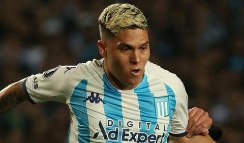 Juan Fernando Quintero con Racing de Avellaneda