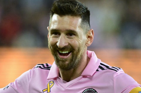 Messi en un partido de la MLS con el Inter Miami