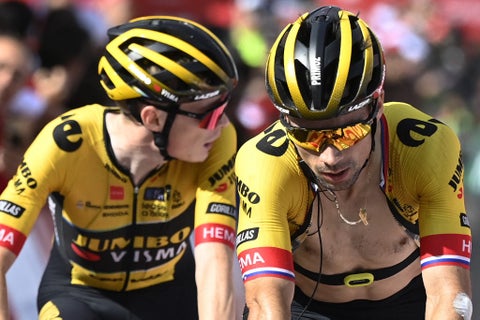 Roglic y Vingegaard en una de las etapas de la Vuelta a España 2023