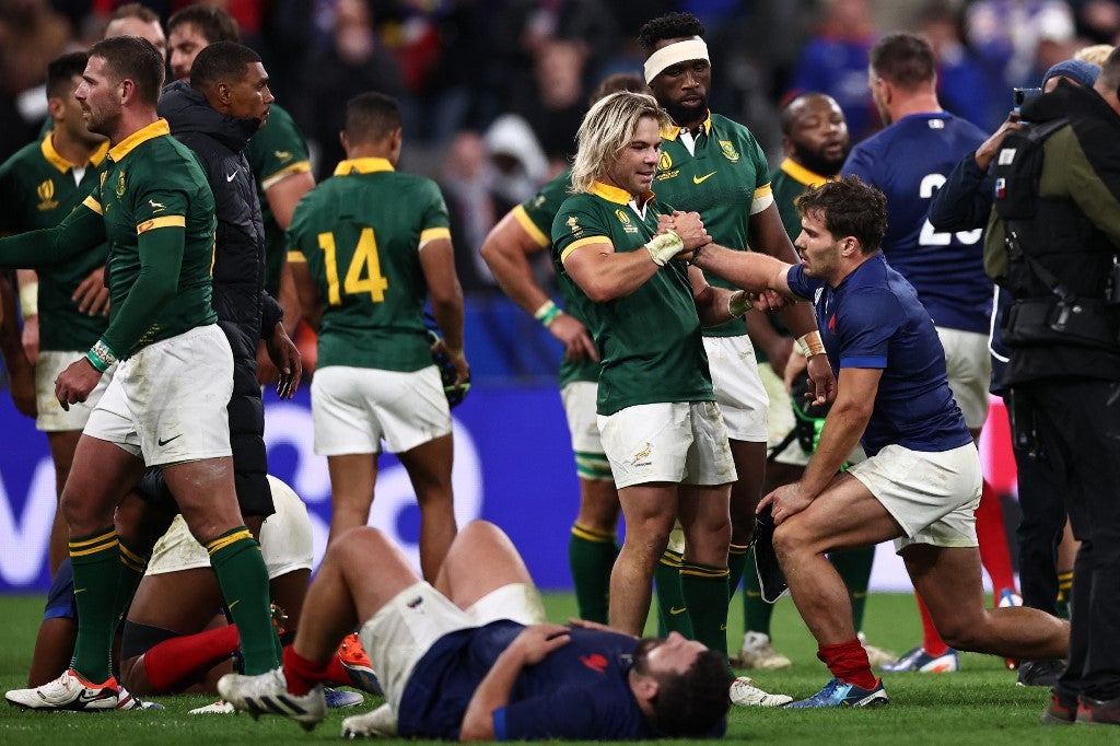 Sudáfrica eliminó a Francia en cuartos de final del mundial de rugby