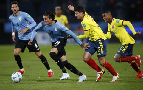 Colombia quiere mantener el invicto ante Uruguay por las Eliminatorias