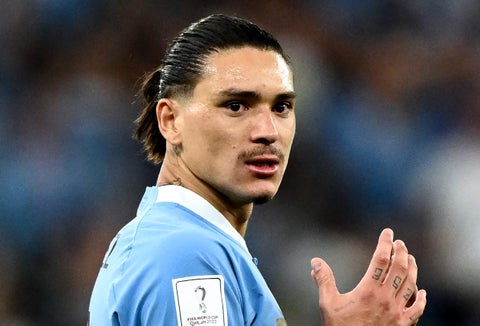 Darwin Núñez, figura de Uruguay bajo el mando de Marcelo Bielsa