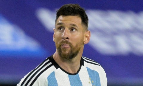 Lionel Messi en la derrota de Argentina ante Uruguay por Eliminatorias