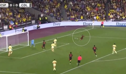 Gol de Colombia a España