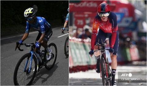 Nairo Quintana y Geraint Thomas