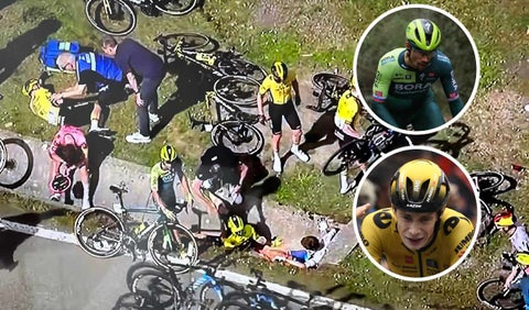 Caída en la etapa 4 de la Vuelta al País Vasco