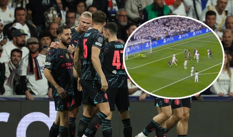 Gol de Manchester City vs Real Madrid