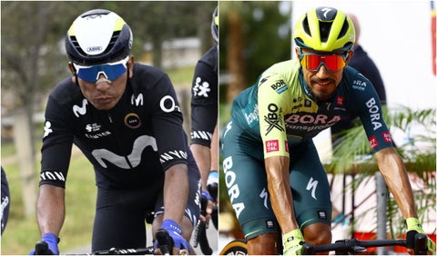 Nairo Quintana y Daniel Martínez