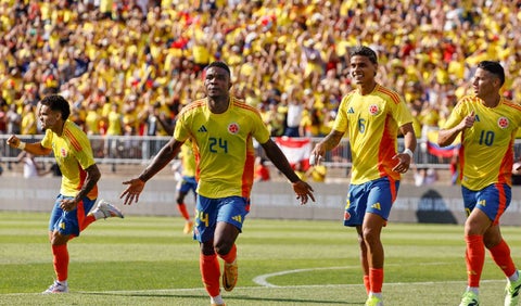 Colombia goleó a Bolivia en amistoso