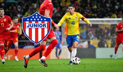 James Rodríguez y Junior