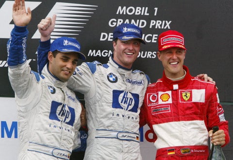 Ralf Schumacher junto a su hermano Michael, al igual que Juan Pablo Montoya
