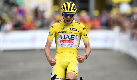 Tadej Pogacar, ganador etapa 14 del Tour de Francia