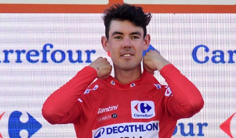 Ben O'Connor, líder de la Vuelta etapa 8