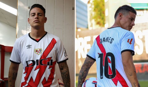 ¿Cuánto cuesta la camiseta de James Rodríguez en el Rayo Vallecano?