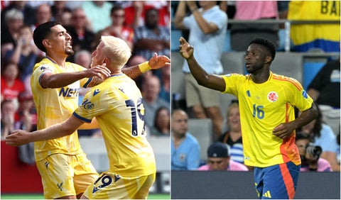 Daniel Muñoz y Jefferson Lerma, futbolistas colombianos