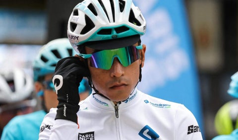 Santiago Buitrago, ciclista del Bahrain Victorious