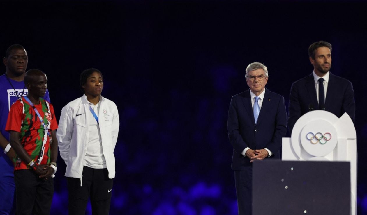Thomas Bach en la clausura de los Juegos Olímpicos París 2024