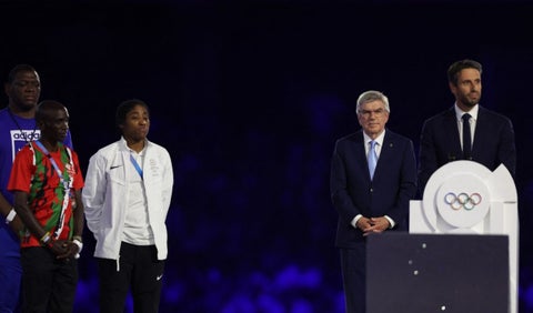 Thomas Bach en la clausura de los Juegos Olímpicos París 2024