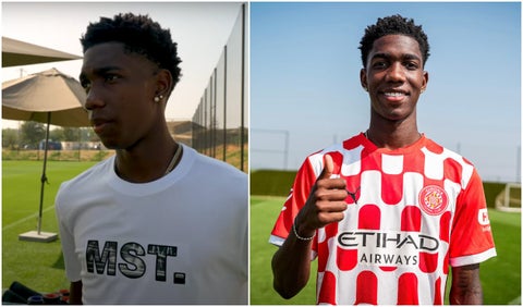 Primer día de Yáser Asprilla en Girona