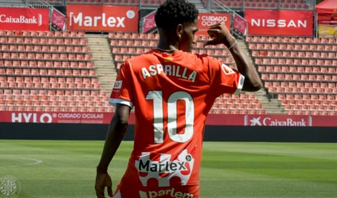 Yáser Asprilla, colombiano en Girona