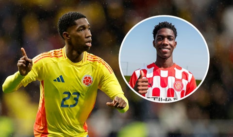 Yáser Asprilla, jugador del Girona