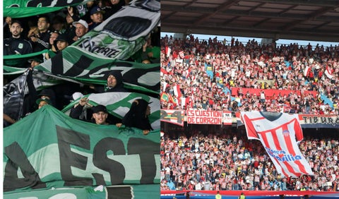 Hinchas de Nacional y de Junior