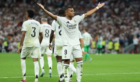 Kylian Mbappé en el Santiago Bernabéu