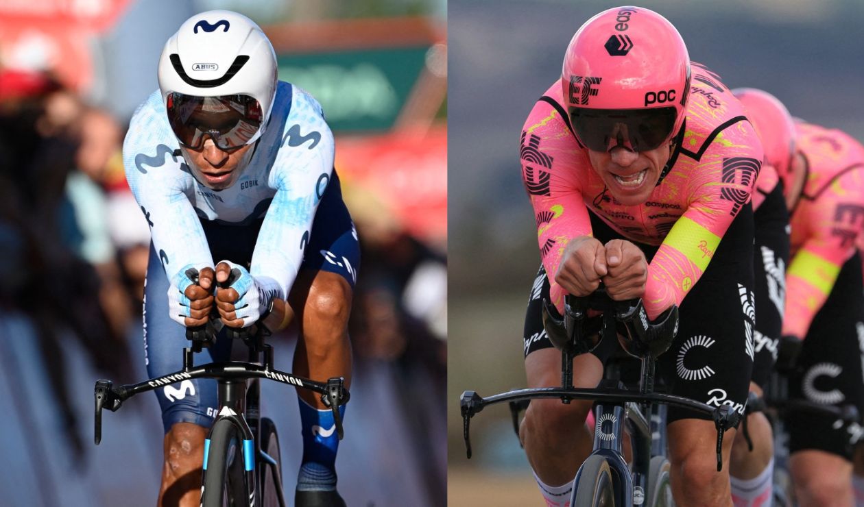 Nairo Quintana y Rigoberto Urán