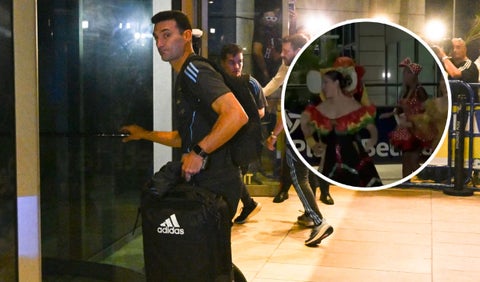 Recibimiento a Argentina en Barranquilla