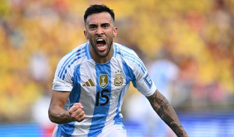 Nicolás González: gol de Argentina contra Colombia