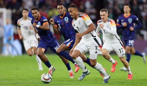 Jugadores de Alemania y Países Bajos