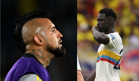 Arturo Vidal y Davinson Sánchez