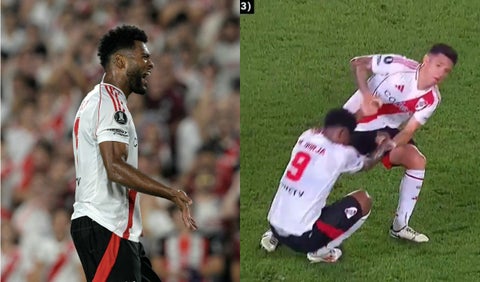 Miguel Ángel Borja en partido de River