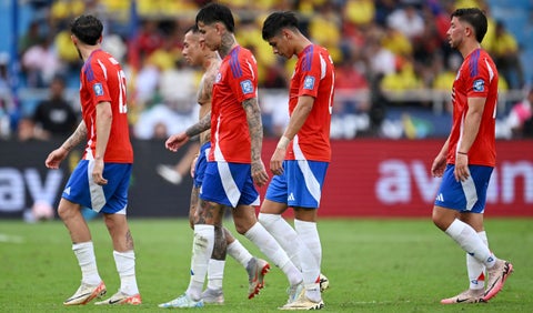 Jugadores de la Selección Chilena