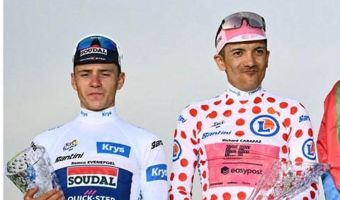 Remco Evenepoel y Richard Carapaz