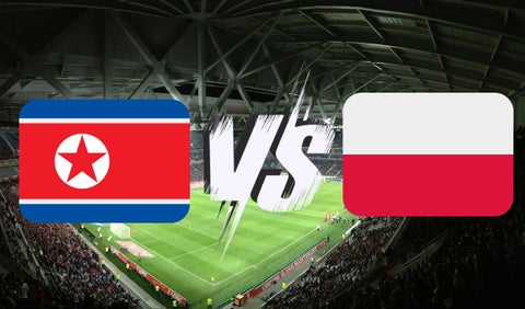 Banderas de Corea del Norte vs Polonia