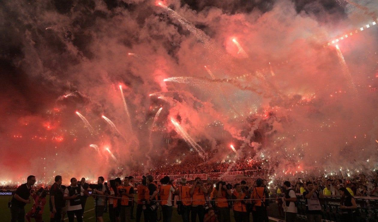 Estadio Monumental de River previo al duelo contra Mineiro