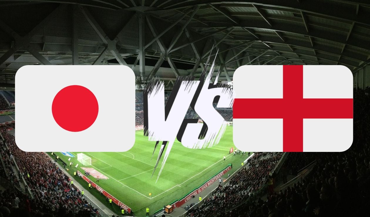 Banderas Japón vs Inglaterra