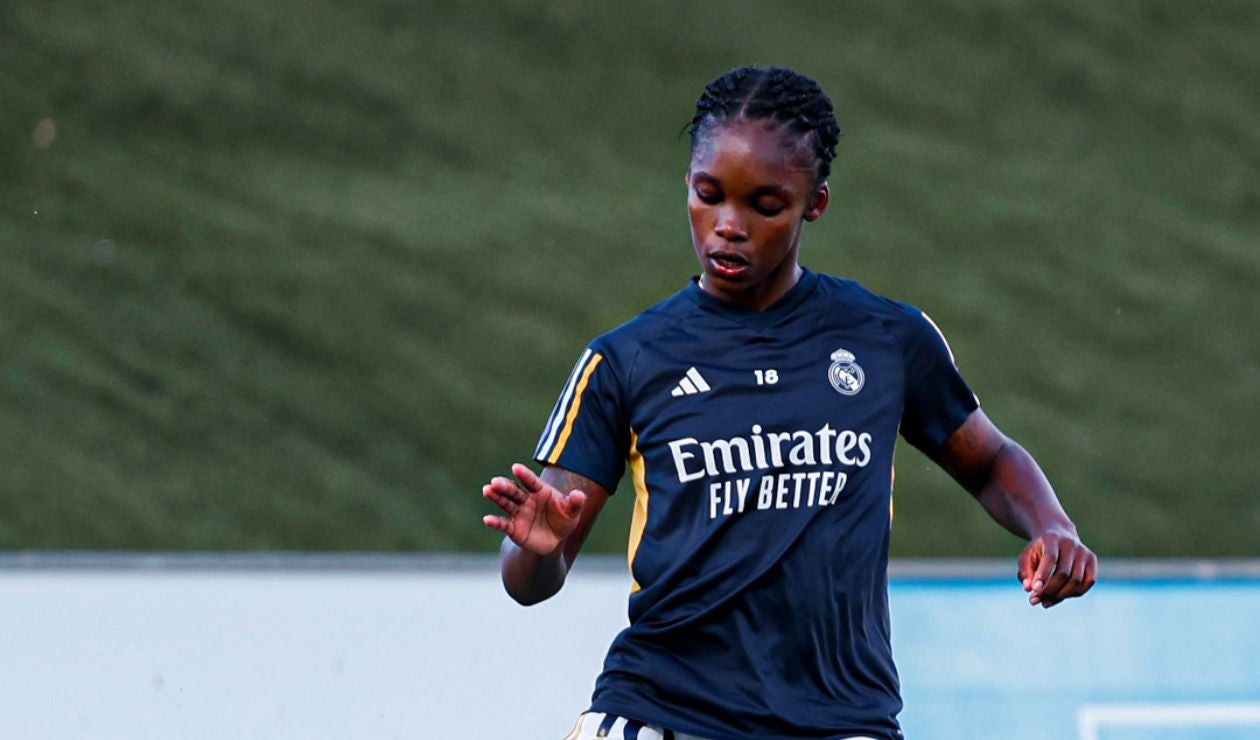 Linda Caicedo con el Real Madrid