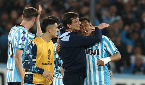 Gustavo Costas y Roger Martínez