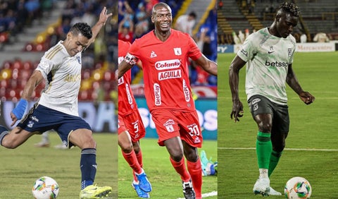 Nacional, América y Millonarios