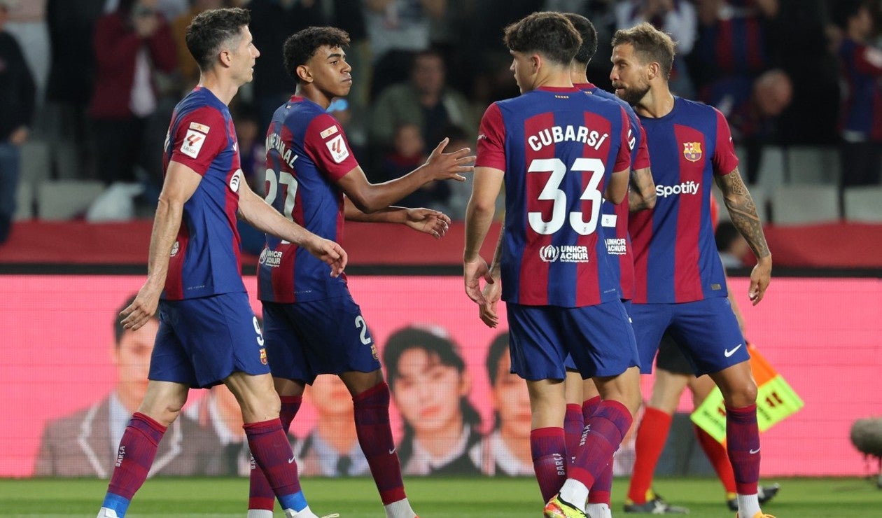 Futbolistas de Barcelona en juego por LaLiga 2024-2025