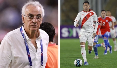 Jorge Fossati y Paolo Guerrero
