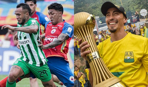Jugadores de Atlético Nacional y Bucaramanga