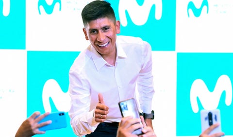Nairo Quintana renovó contrato con el Movistar